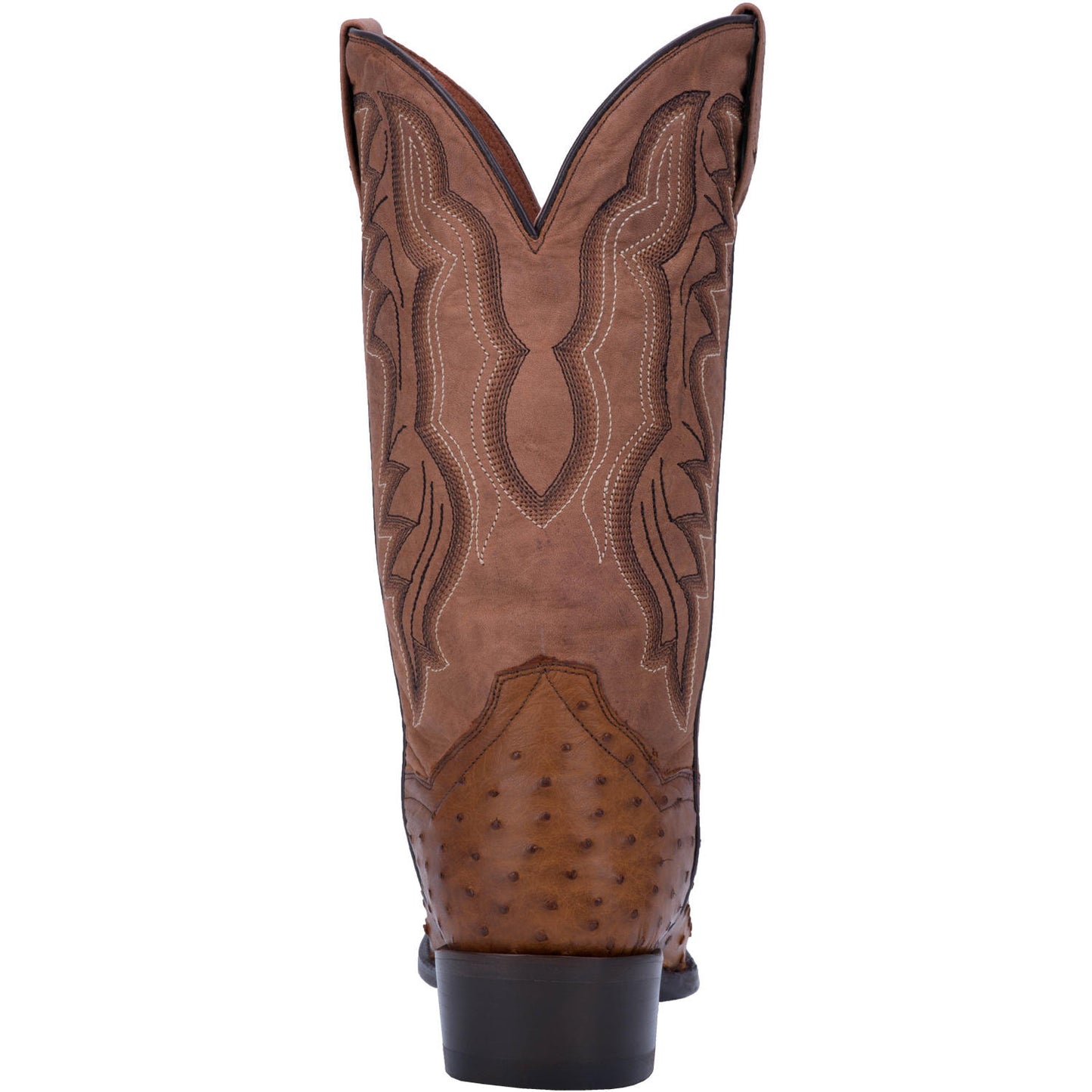Dan post DP2323 Full Quill Ostrich Western Saddle Brown Chocolate