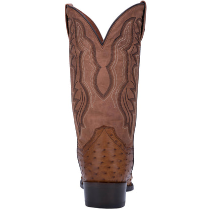 Dan post DP2323 Full Quill Ostrich Western Saddle Brown Chocolate