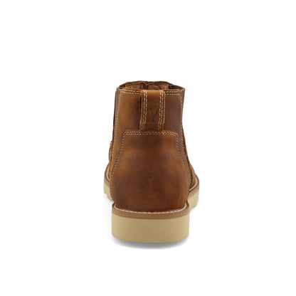 Twisted X MCA0013 4" Chelsea Wedge Sole Boot Oiled Saddle