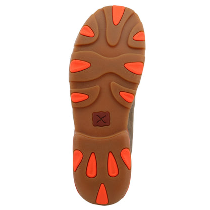 Twisted X MDM0019 Chukka Driving Moc Bomber & Neon Orange