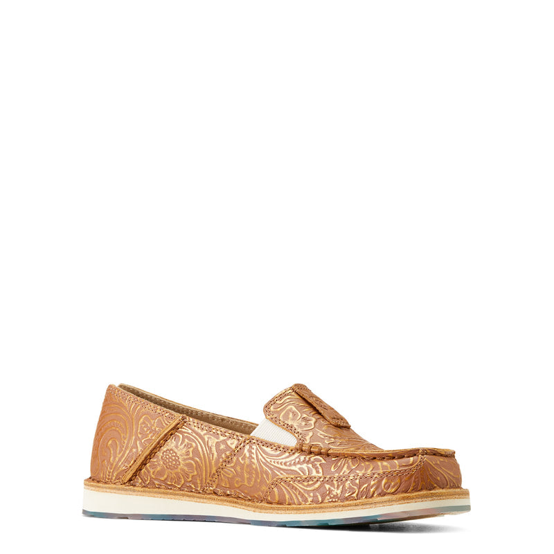ARIAT 10046920 Womens Cruiser Slip-On Shoe BRONZE BLANKET EMBOSS