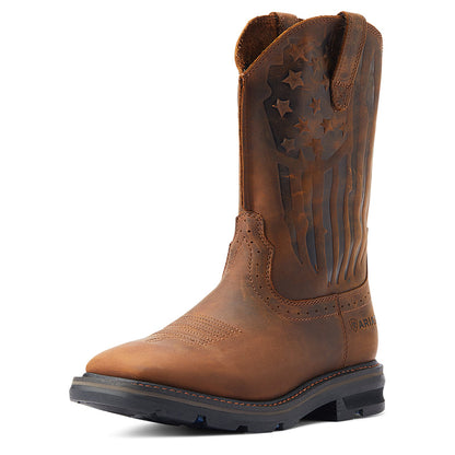 ARIAT 10044505 Sierra Shock Shield Patriot Distressed Brown