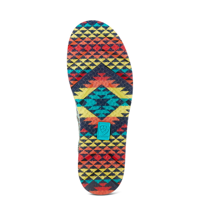 ARIAT 10046921 Cruiser Sneaker Turquoise Blanket Emboss
