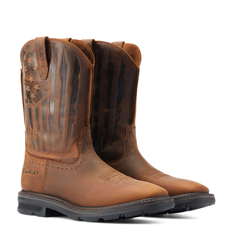 ARIAT 10044505 Sierra Shock Shield Patriot Distressed Brown