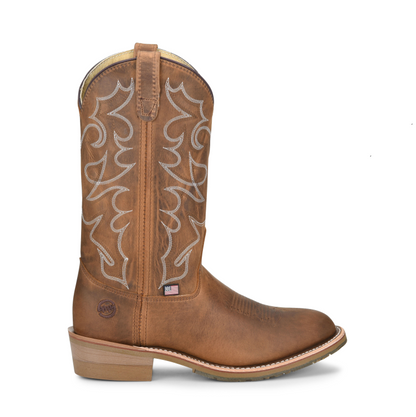 Double H DH1552 Dylan 12" Domestic R-Toe ICE™ Work Western Gel ICE