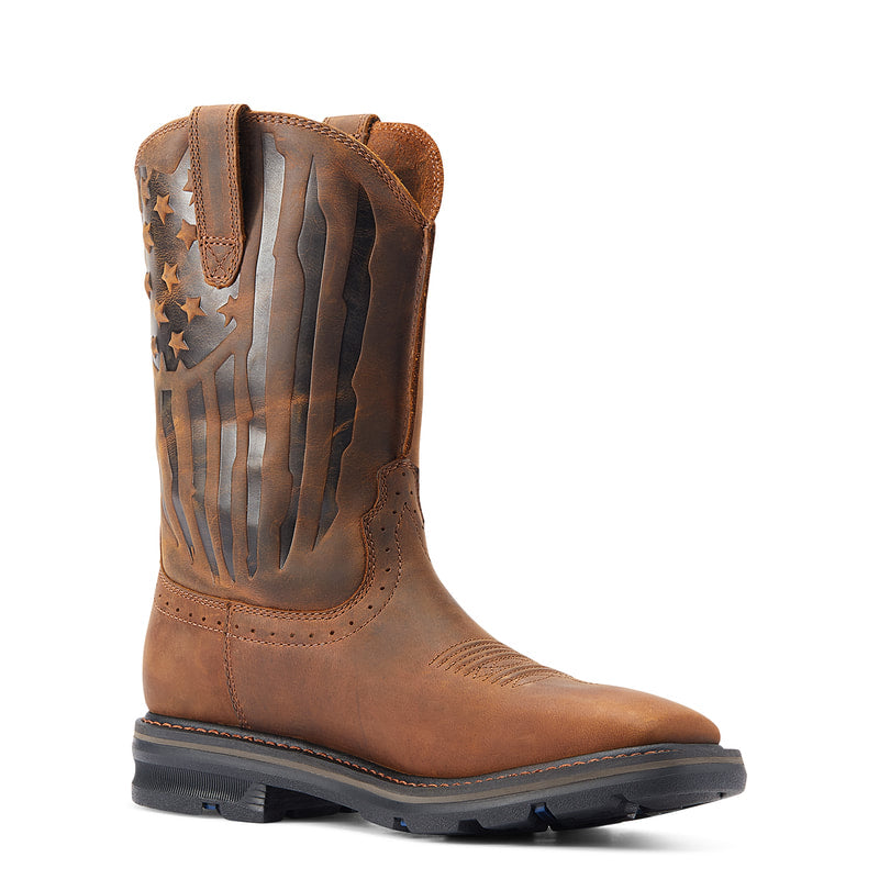 ARIAT 10044505 Sierra Shock Shield Patriot Distressed Brown