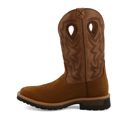 Twisted X MLCCW05 - 12" Western Work Boot - Dark Brown & Tan
