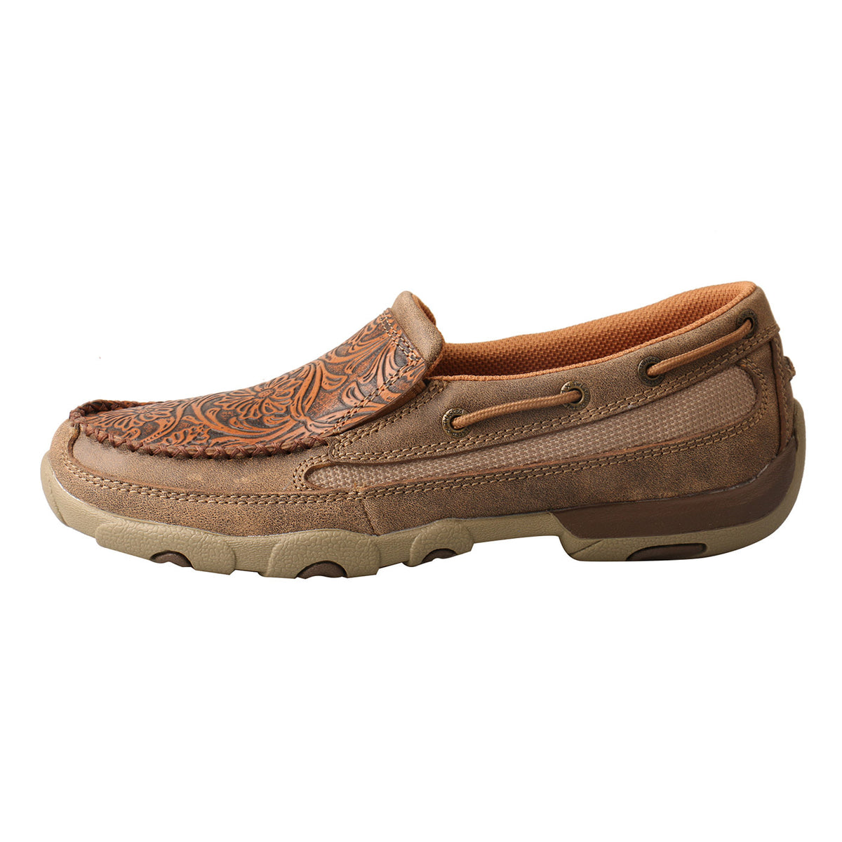 Twisted X WDMS018 Slip-On Driving Moc - Bomber & Tooled