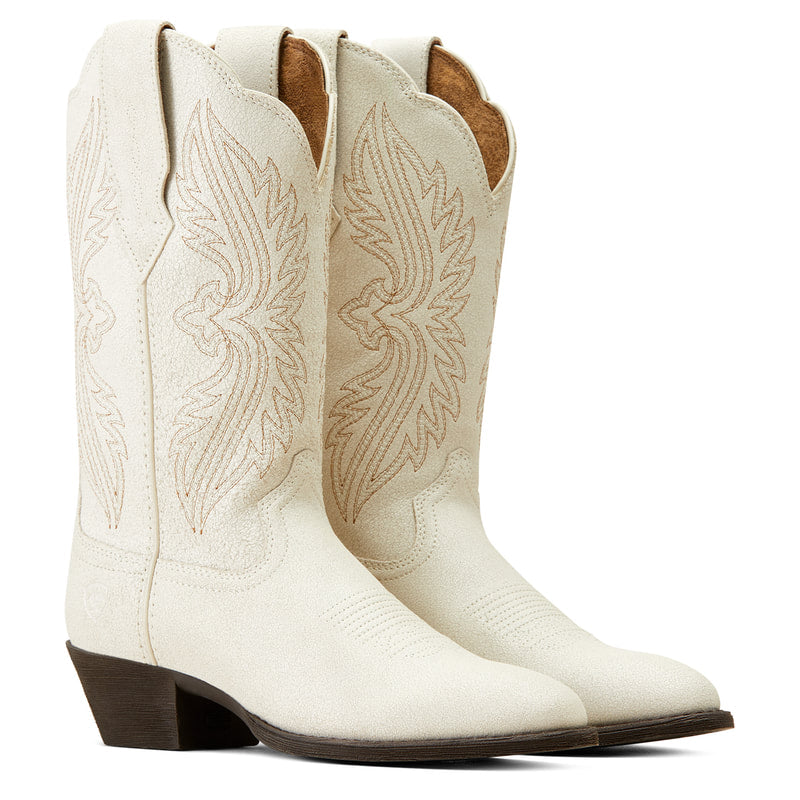 Ariat 10046898 Heritage R Toe Stretch Fit Distressed Ivory