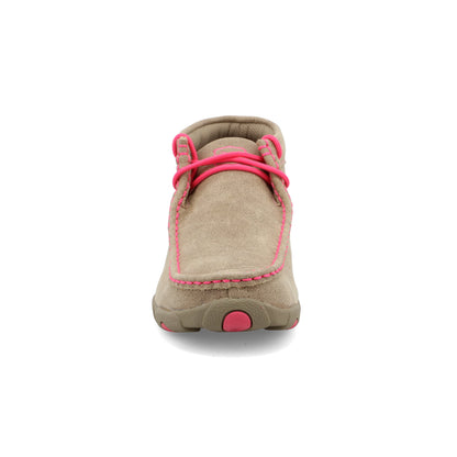 Twisted X WDM0012 Chukka Driving Moc - Dusty Tan & Neon Pink