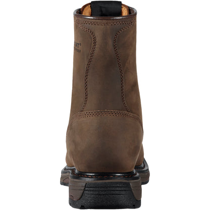 Ariat 10011943 WORKHOG 8" OILY DISTRESSED BROWN COMPOSITE TOE WATERPROOF