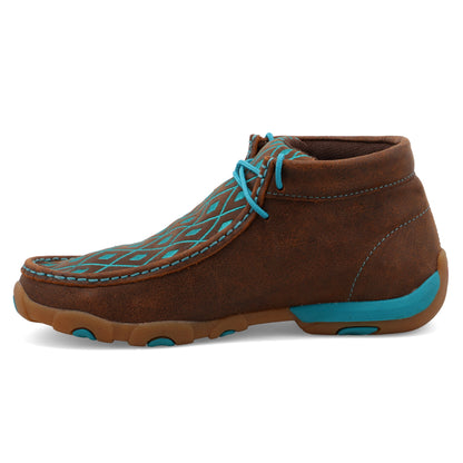 Twisted X WDM0072 Chukka Driving Moc - Brown & Turquoise