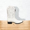Los Altos 9756662752-10D White Full Quill Ostrich Wide Square Toe