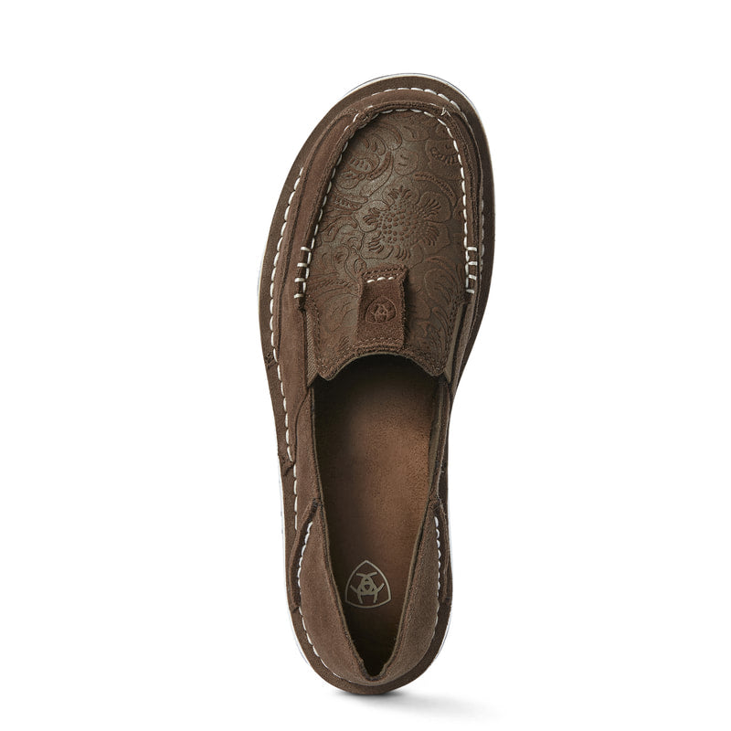 Ariat 10031609 CRUISER BROWN SUEDE/BROWN FLORAL EMBOSS