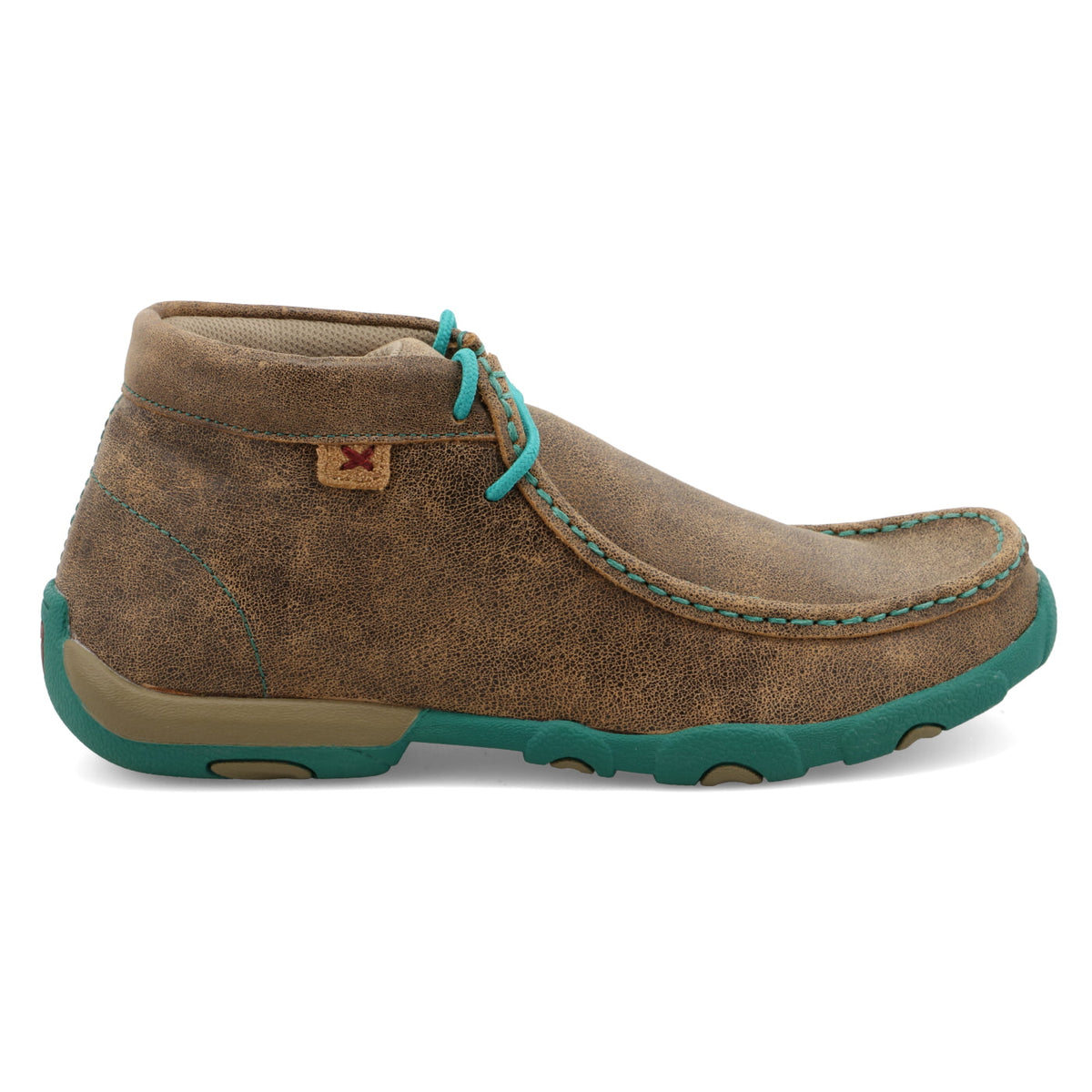 Twisted X WDM0020 Chukka Driving Moc - Bomber & Turquoise