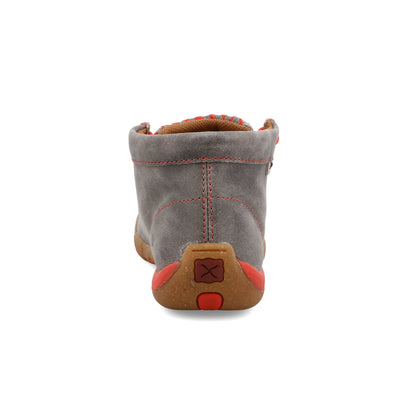 Twisted X WDM0147 Chukka Driving Moccasin in Grey Grenadine