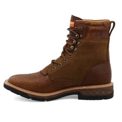 Twisted X MXLW001 - 8" CellStretch Lacer - Distressed Saddle & Cognac