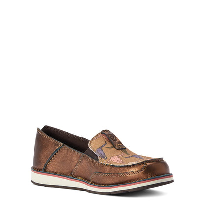 Ariat 10042524 Cruiser Boat Shoe Metallic Bronze