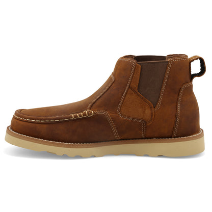 Twisted X MCA0013 4" Chelsea Wedge Sole Boot Oiled Saddle