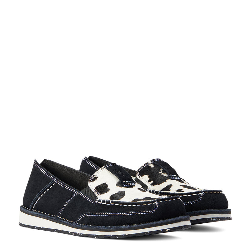 Ariat 10042529 Women's Cruiser Boat Shoe Cowhide Black Suede