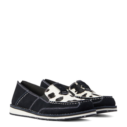 Ariat 10042529 Women's Cruiser Boat Shoe Cowhide Black Suede