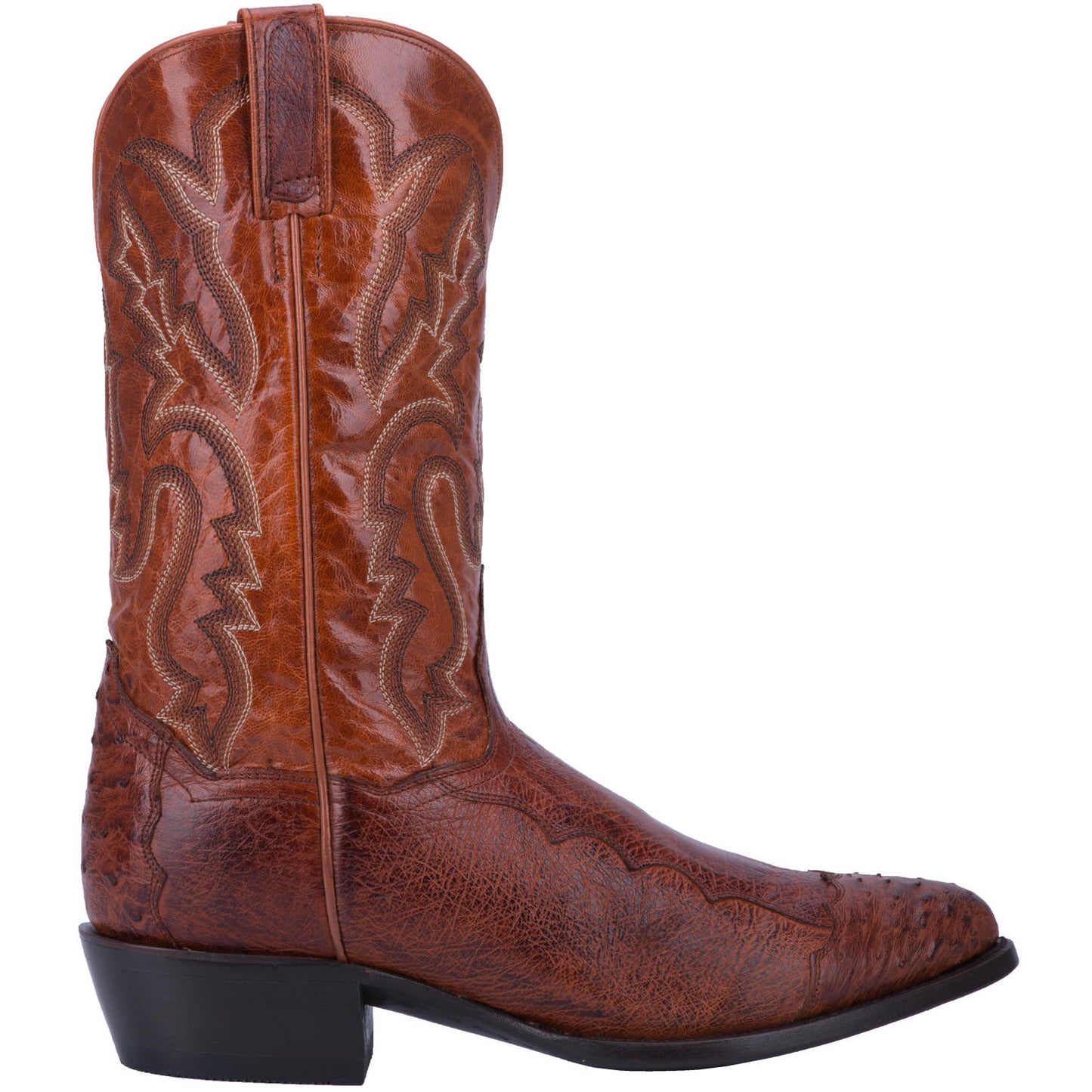 Dan Post DPP5210 PUGH Smooth Quill Ostrich Cognac
