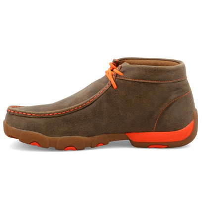 Twisted X MDM0019 Chukka Driving Moc Bomber & Neon Orange