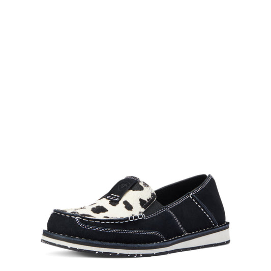 Ariat 10042529 Women's Cruiser Boat Shoe Cowhide Black Suede