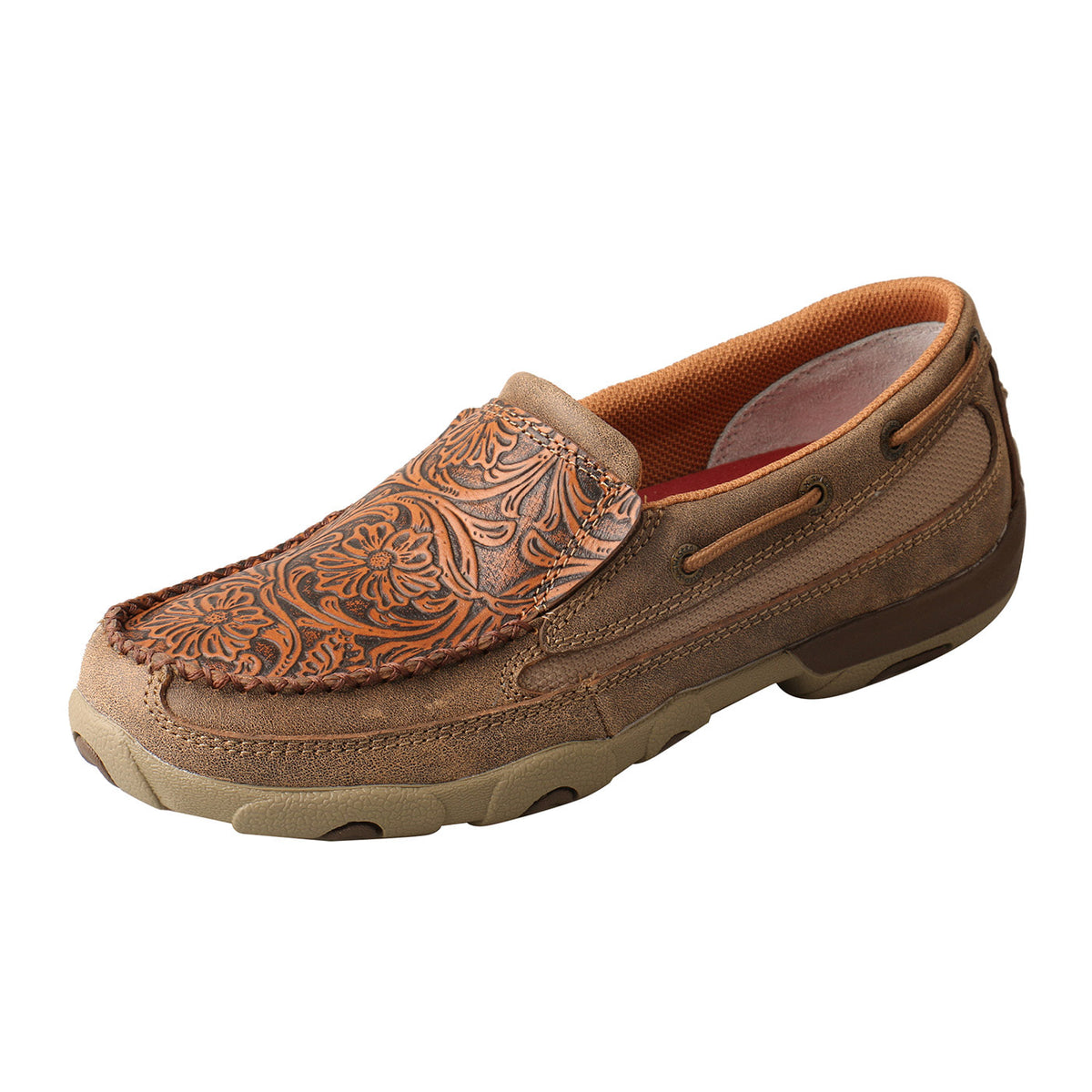 Twisted X WDMS018 Slip-On Driving Moc - Bomber & Tooled