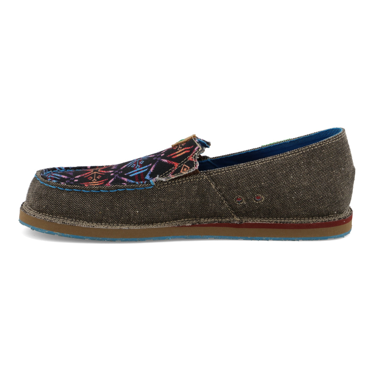 Twisted X WCL0014 Eco Dust & Blue Aztec Slip-On Loafer