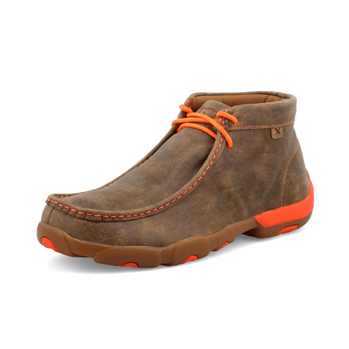 Twisted X MDM0019 Chukka Driving Moc Bomber & Neon Orange