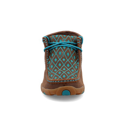 Twisted X WDM0072 Chukka Driving Moc - Brown & Turquoise