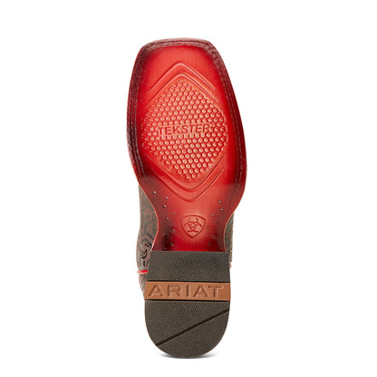 Ariat 10046892 Frontier Farrah Chocolate Flower Emboss Wild Rose Print