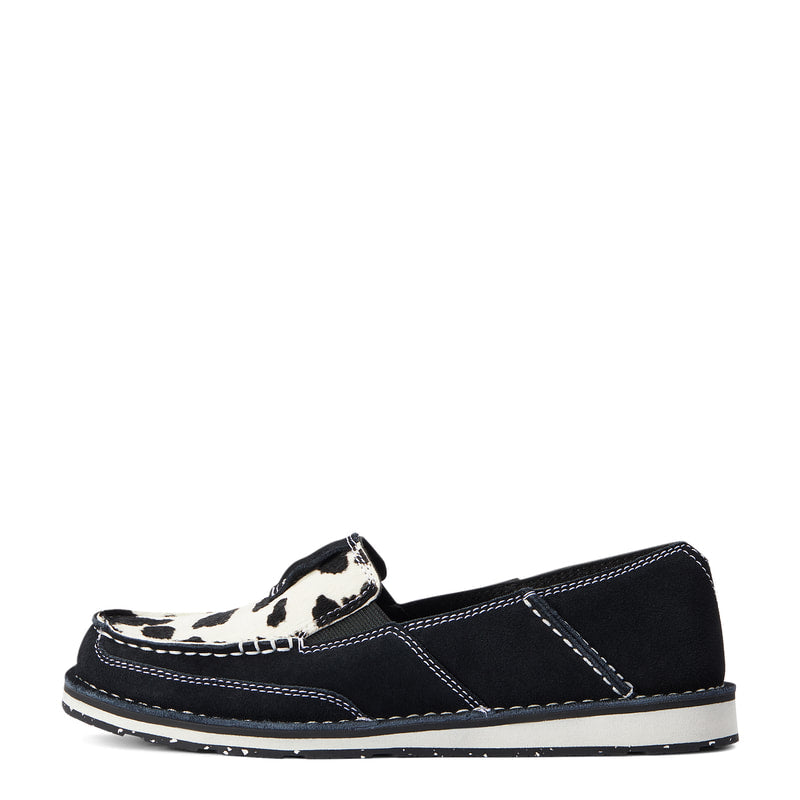 Ariat 10042529 Women's Cruiser Boat Shoe Cowhide Black Suede