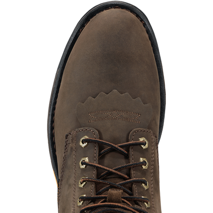 Ariat 10011939 WORKHOG 8" OILY DISTRESS BRN WP