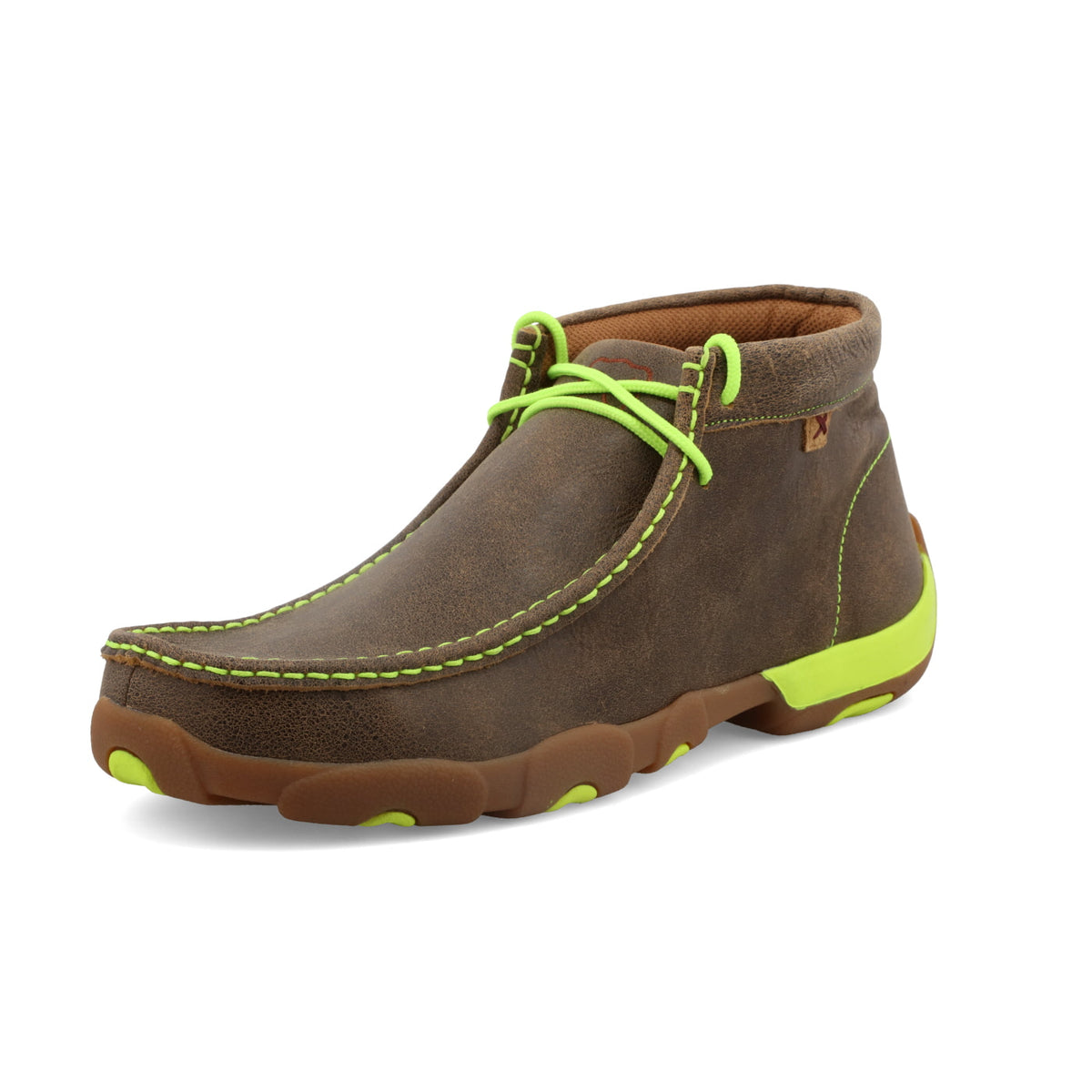 Twisted X MDM0026 Chukka Driving Moc Bomber & Neon Yellow