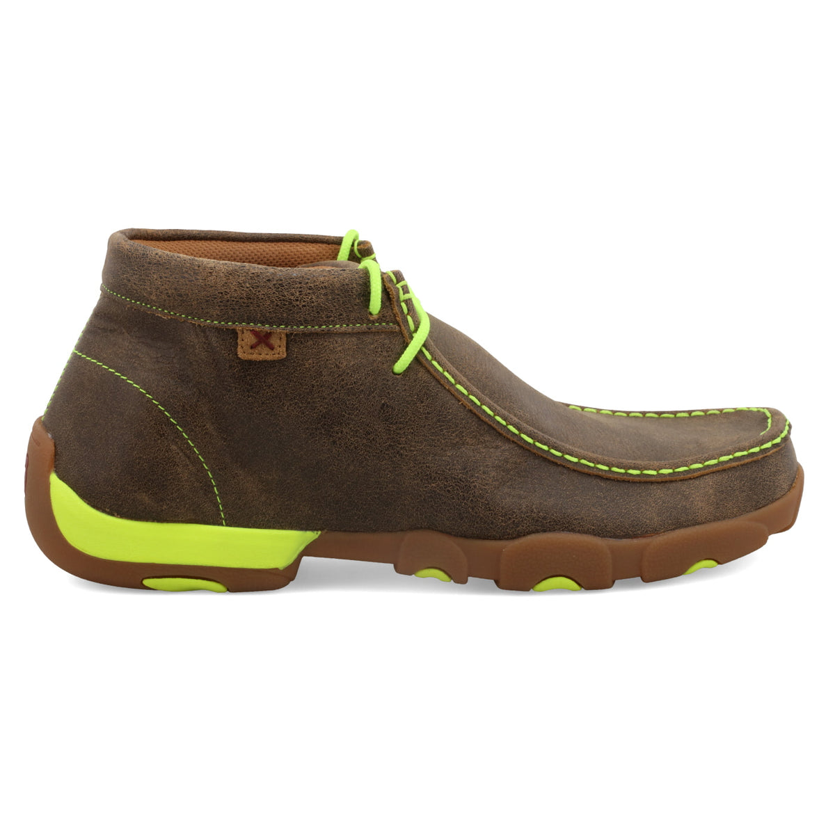 Twisted X MDM0026 Chukka Driving Moc Bomber & Neon Yellow