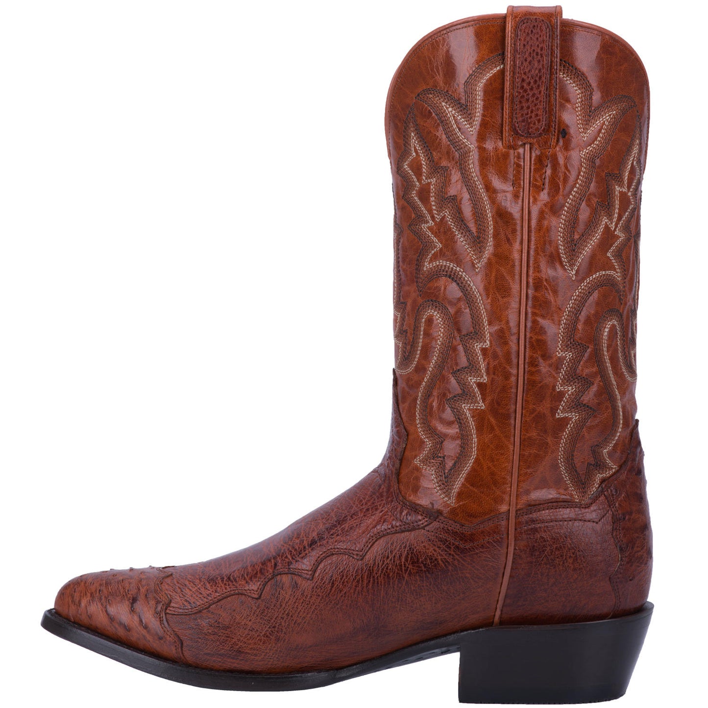 Dan Post DPP5210 PUGH Smooth Quill Ostrich Cognac