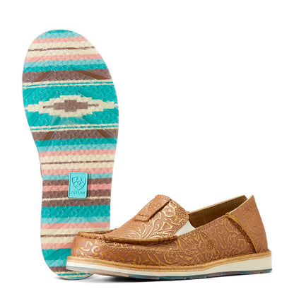ARIAT 10046920 Womens Cruiser Slip-On Shoe BRONZE BLANKET EMBOSS