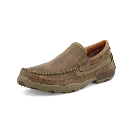Twisted X, MDMS002, Slip-On Driving Moc - Bomber