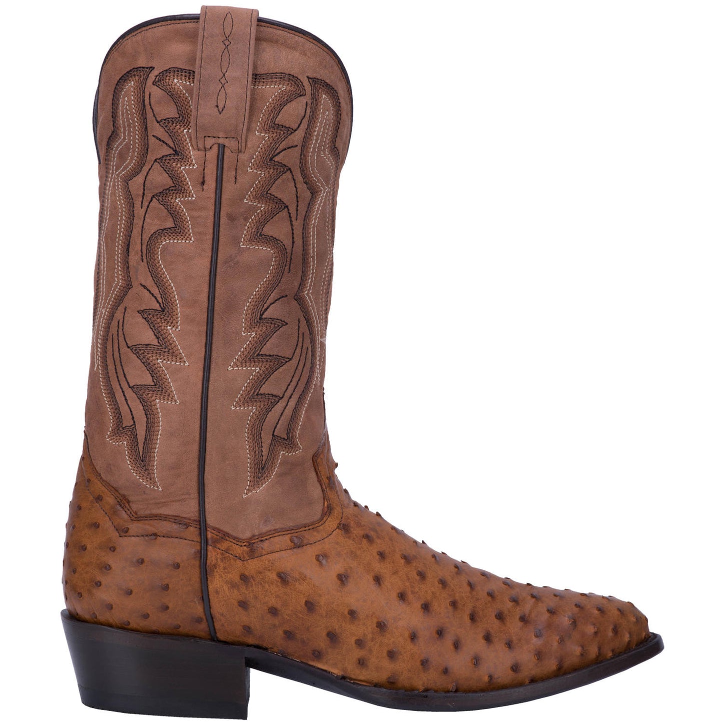 Dan post DP2323 Full Quill Ostrich Western Saddle Brown Chocolate