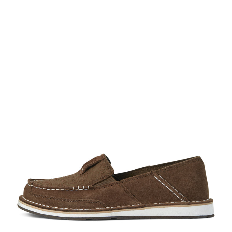 Ariat 10031609 CRUISER BROWN SUEDE/BROWN FLORAL EMBOSS