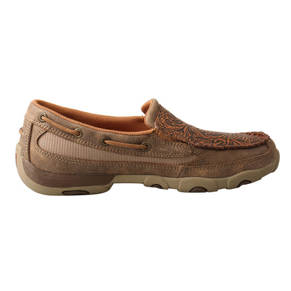 Twisted X WDMS018 Slip-On Driving Moc - Bomber & Tooled