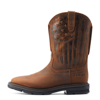 ARIAT 10044505 Sierra Shock Shield Patriot Distressed Brown