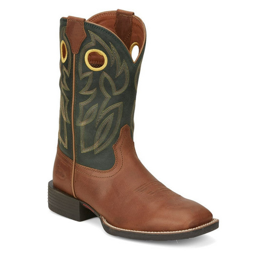 Justin SE7520 Bowline Cowhide Green / Brown
